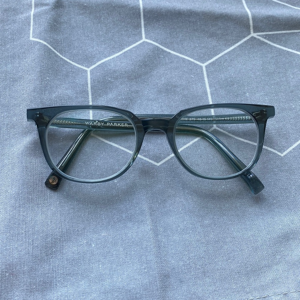 Keene Warby Parker eyeglasses beach glass